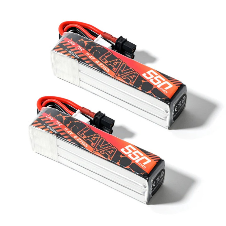 Батарея BETAFPV LAVA 3S 550mAh 11.4V 75C XT30 (2 од.)