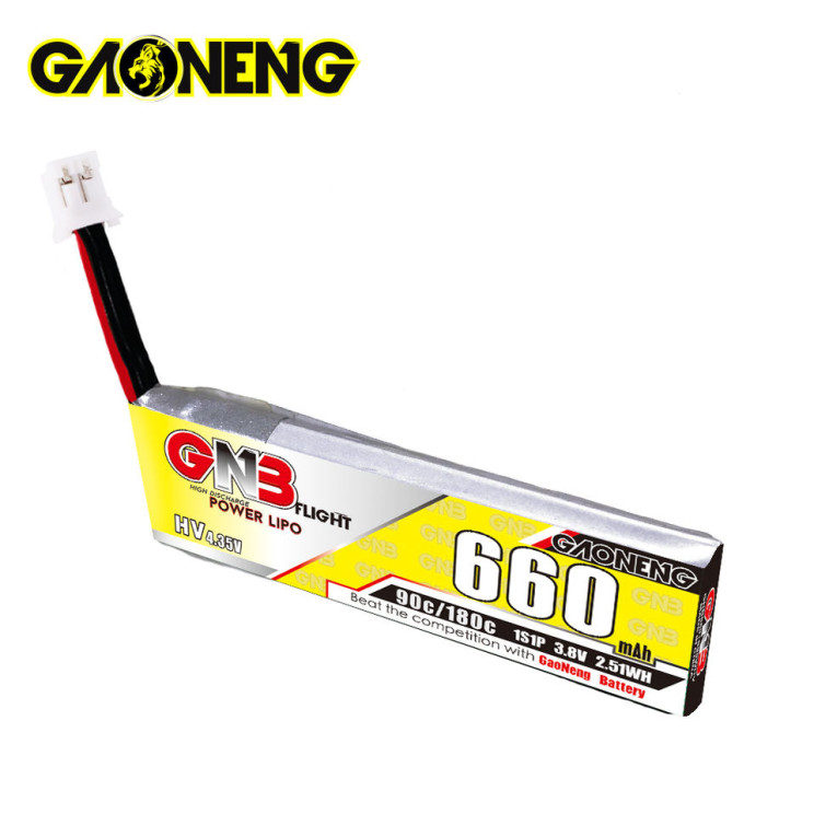 Батарея GNB 1S 660mAh 3.8V 90C/180C PH2.0 з кабелем