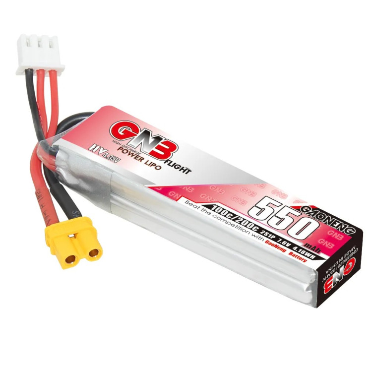 Батарея GNB 2S 550mAh 7.6V 100C/200C XT30