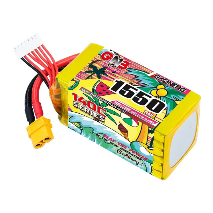 Батарея GNB 6S 1550mAh 22.2V 140C/280C XT60