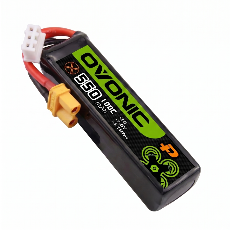 Батарея OVONIC 2S 550mAh 7.6V 100C XT30