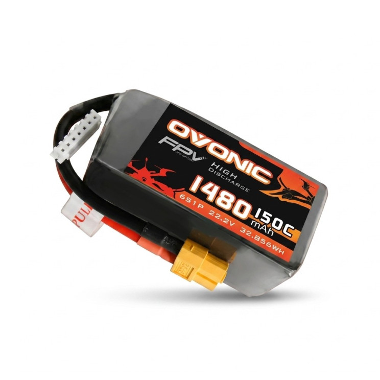 Батарея OVONIC 6S 1480mAh 22.2V 150C XT60
