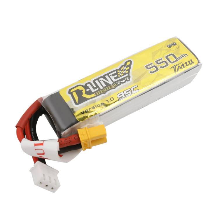 Батарея Tattu R-Line 2S 550mAh 7.4V 95C Lipo XT30