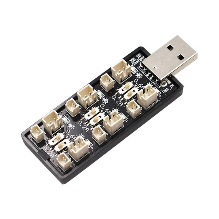 Зарядний пристрій 1S PH2.0 LiPo 6CH USB